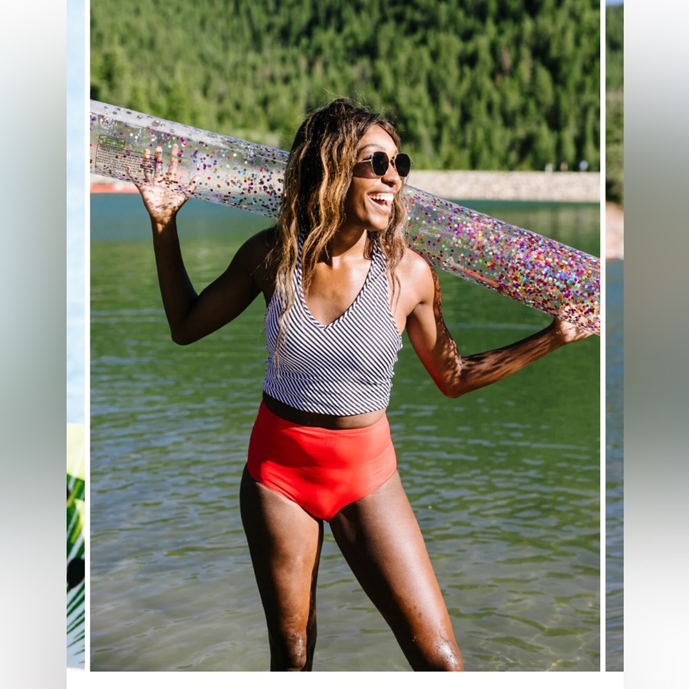 Kiava braided crop top swim top
